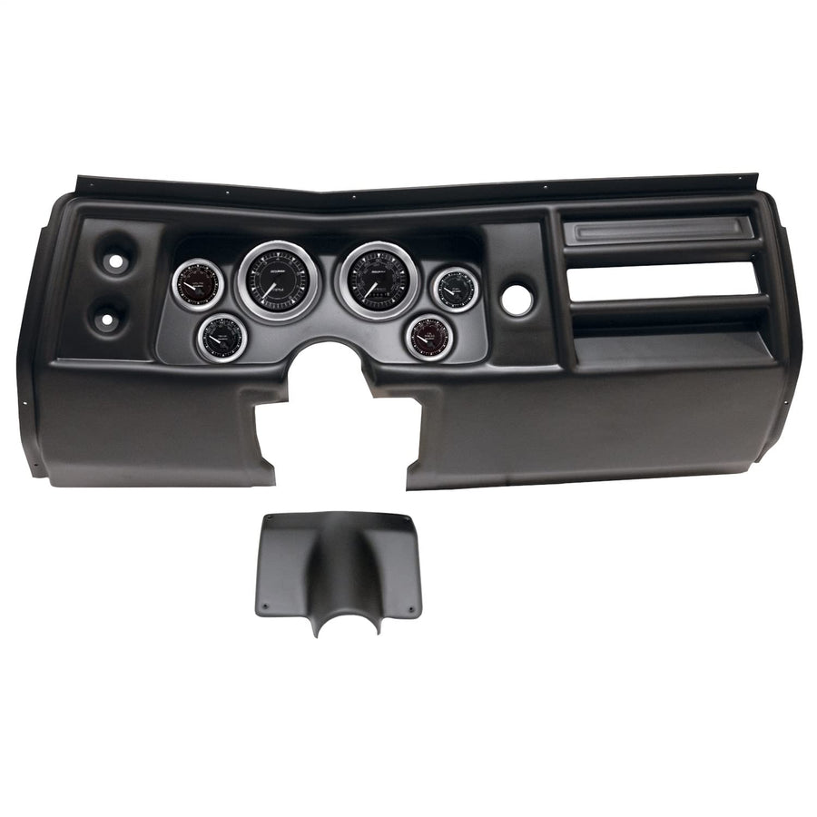 AutoMeter Dash Kit Direct Fit, (3 3/8" X2, 2 1/16" X4), Chevy Chevelle No Vent 68, Chrono (2901-04)