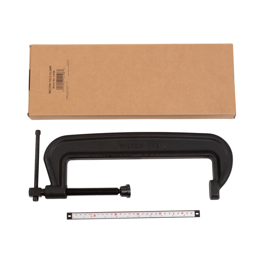 Brute Force Wilton C-Clamp, 11-3/4" Opening, 2-7/8" Throat, 15000 Lbs. Clamping Force (Model 112)