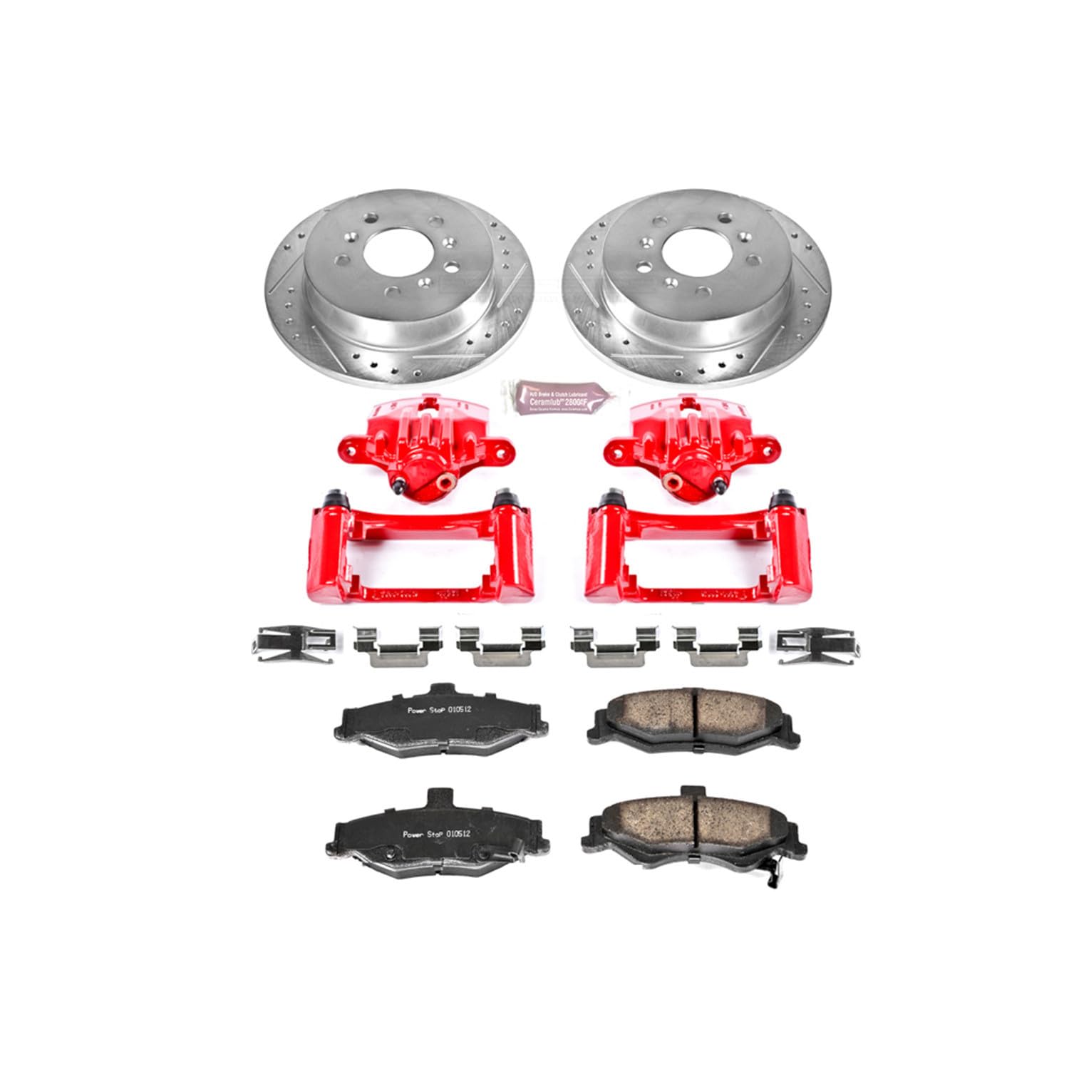1-Click Performance Brake Kit Power Stop (KC1568) with Calipers For Chevrolet Camaro 1998-2002 | Pontiac Firebird 1998-2002 [Vehicle Specific]