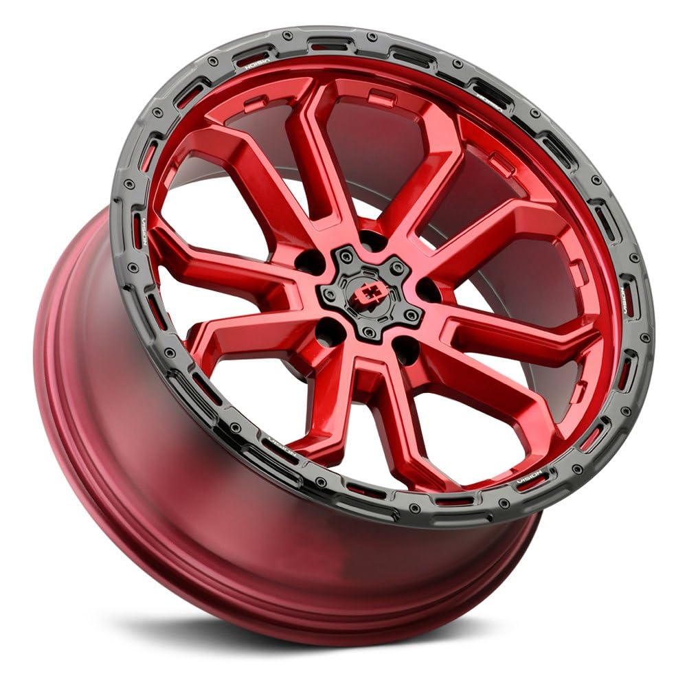 18x9 Vision 405 Korupt 5x4.5" +12mm Red Wheel Rim 18" Inch