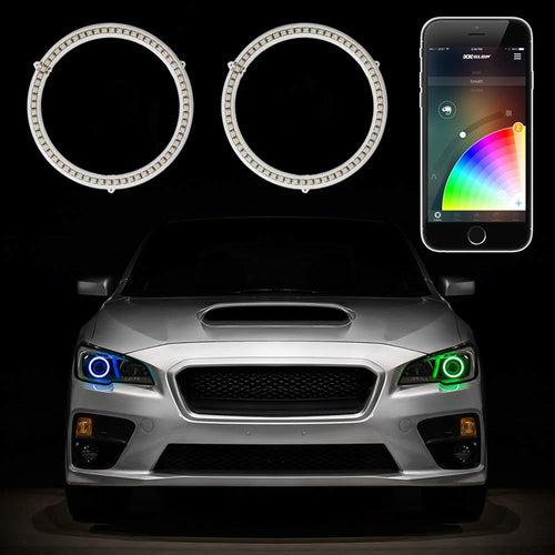 XKGLOW XK042008-120 2x120mm - Switchback RGB Halo Million Color XKCHROME Smartphone App Controlled Kit