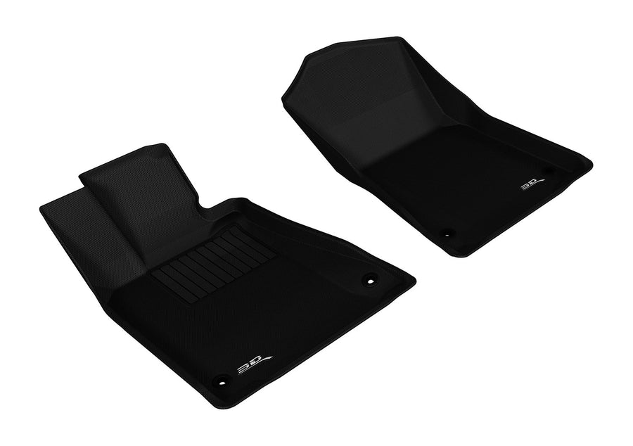 MAXpider 3D Custom Fit Kagu Floor Mat (Black) Compatible with Lexus GS / GS Hybrid RWD 2013-2020 - Front Row