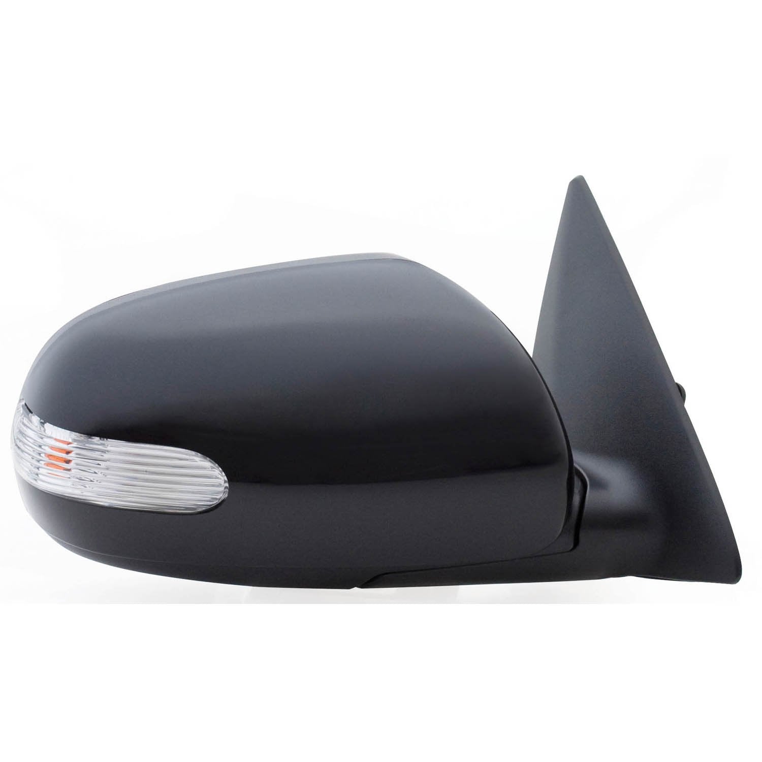 Fit System Mirror Passenger Side for Kia Forte Koup Coupe, w/Turn Signal, w/o Power Folding, Black, PTM, Heated Power