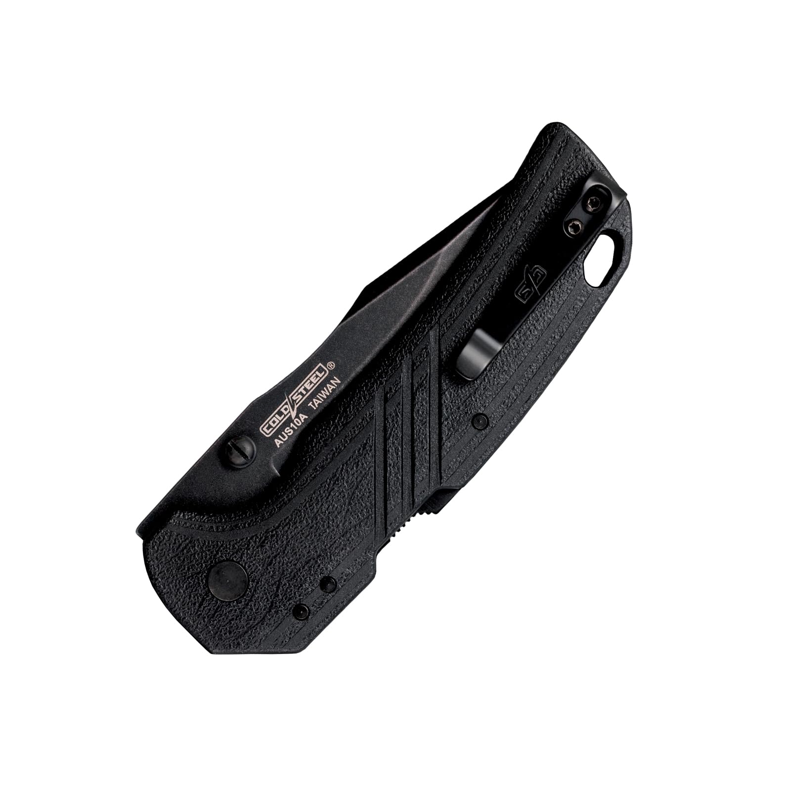 Cold Steel 3" CS-FL-30DPLC-10B: Engage Aus10A / 3" Clip Point Blade / 2.4Mm Thick, Black/Grey