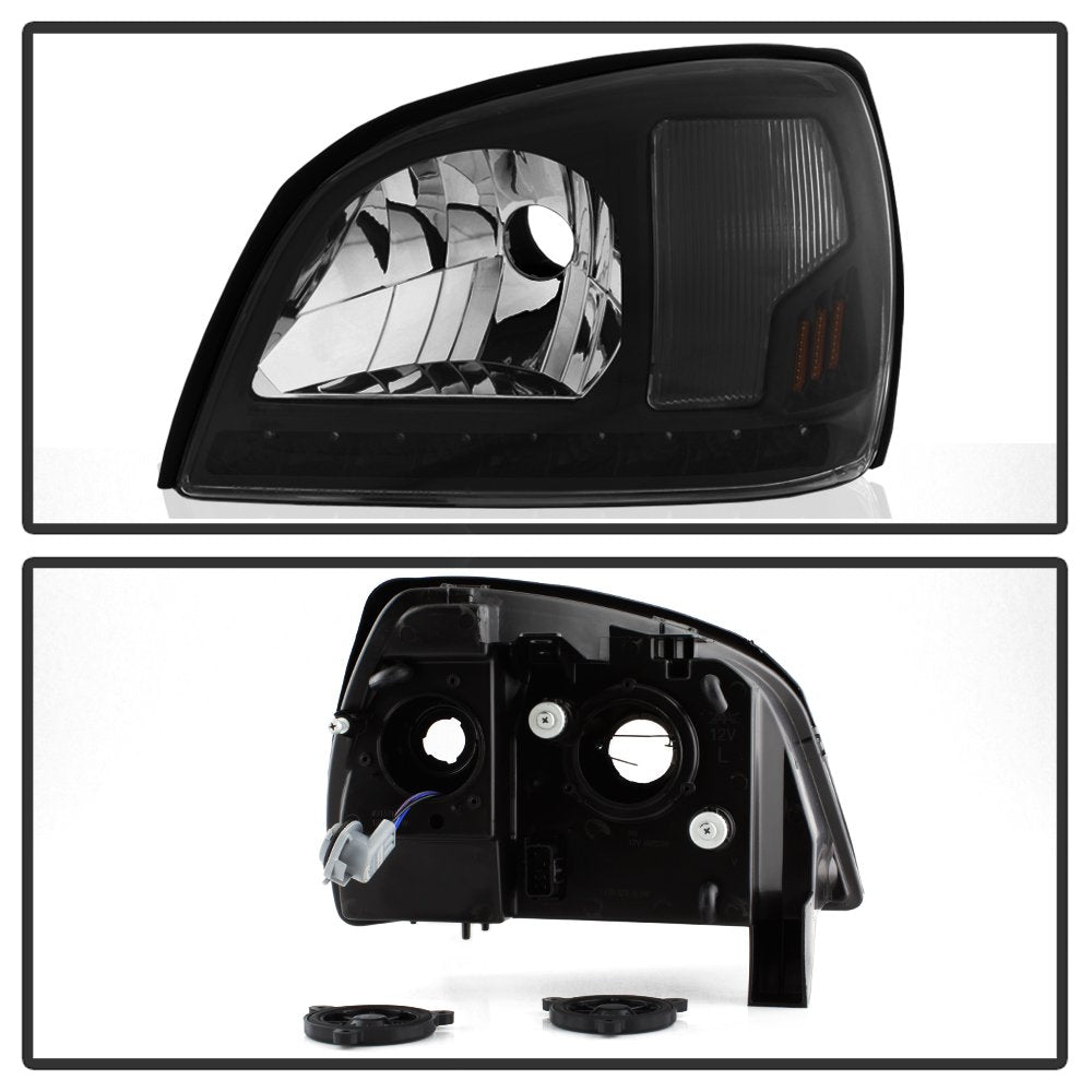 Crystal Xtune Headlights (HD-ON-CADDEV00-BK)