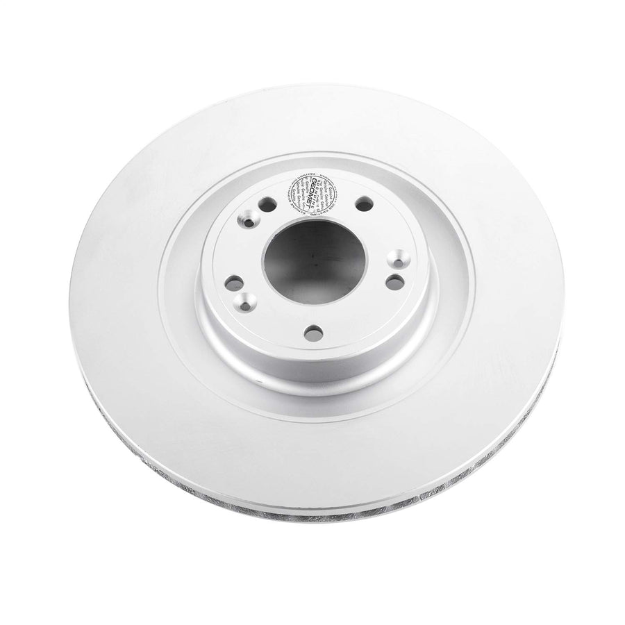 Power Stop Front JBR1535EVC Evolution Genuine Geomet Coated Brake Rotor For Hyundai Equus 2011, Hyundai Genesis 2012-2016, Kia K900 2017 [Model Specific]