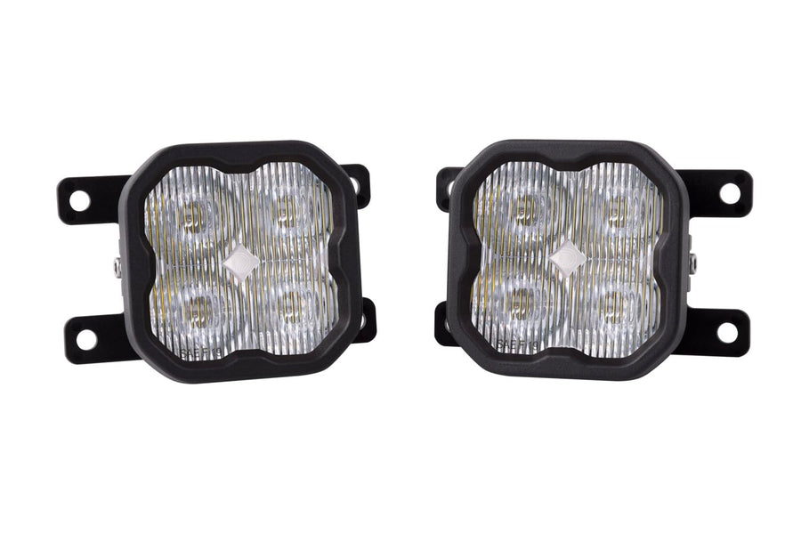 Diode Dynamics Fog Light Kit SS3 LED compatible with Ford Ranger 2019-2023, White SAE Fog Max with Backlight