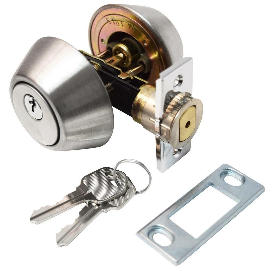 Double Cylinder Deadbolt Valterra L32CS3208 - 5/8" Throw, Key Lock