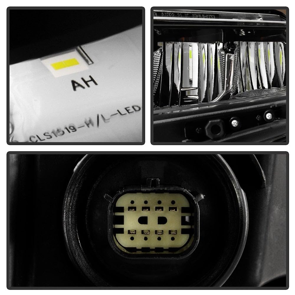 Chevy Silverado 1500 19-22 Spyder (POE) LED High/Low Beam w/Halogen Signal Headlight - Signal-7443NA(Included) - OE Left (GM2502497)