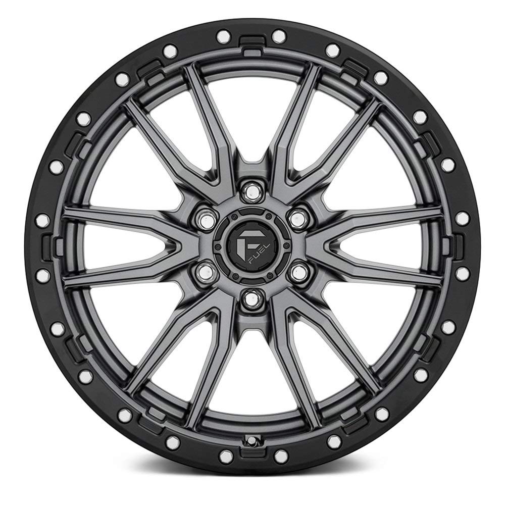 Gun Metal Fuel D680 REBEL Wheel with Painted and TPMS Compatible (18 x 9. inches /6 x 67 mm, 1 mm Offset)
