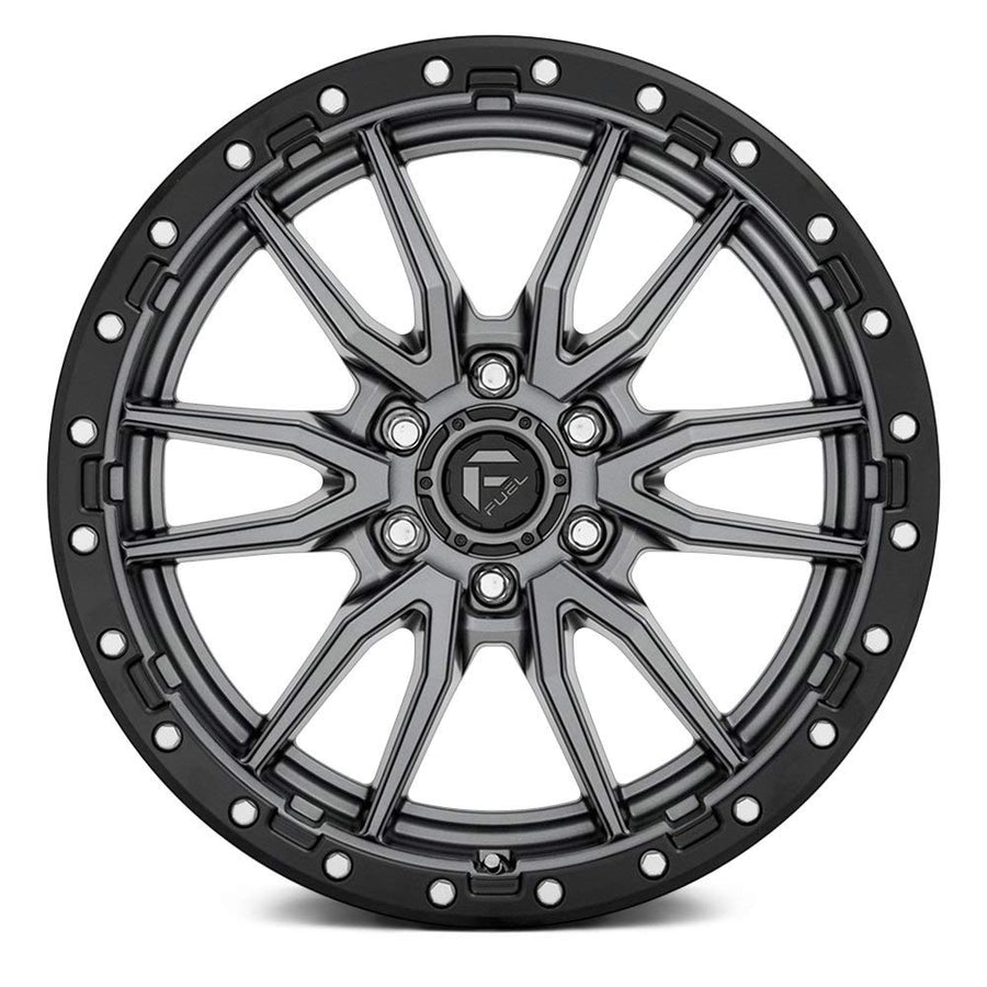 Gun Metal Fuel D680 REBEL Wheel with Painted and TPMS Compatible (18 x 9. inches /6 x 67 mm, 1 mm Offset)