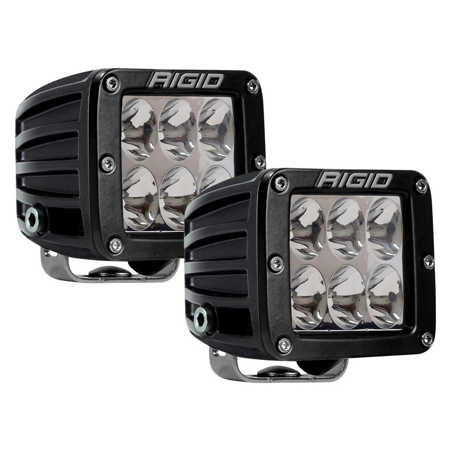 D Series Pro RIGID Industries Spector Driving Surface Mount LED Lights, 3 Inch LED Off Roading Black Mount Lights, Easy to Install, Off Roading Accessories, 50,000 Hour Lifespan (Pair, 502313)