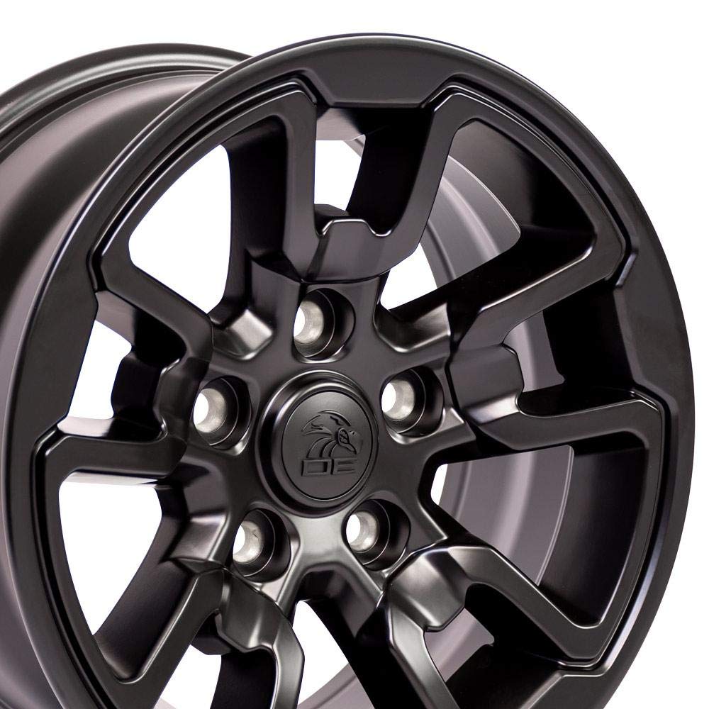 17 Inch OE Wheels DG55 Rim Fits Ram Rebel Style 5x139.7 17x8 Satin Black - Hollander 2614 (1)