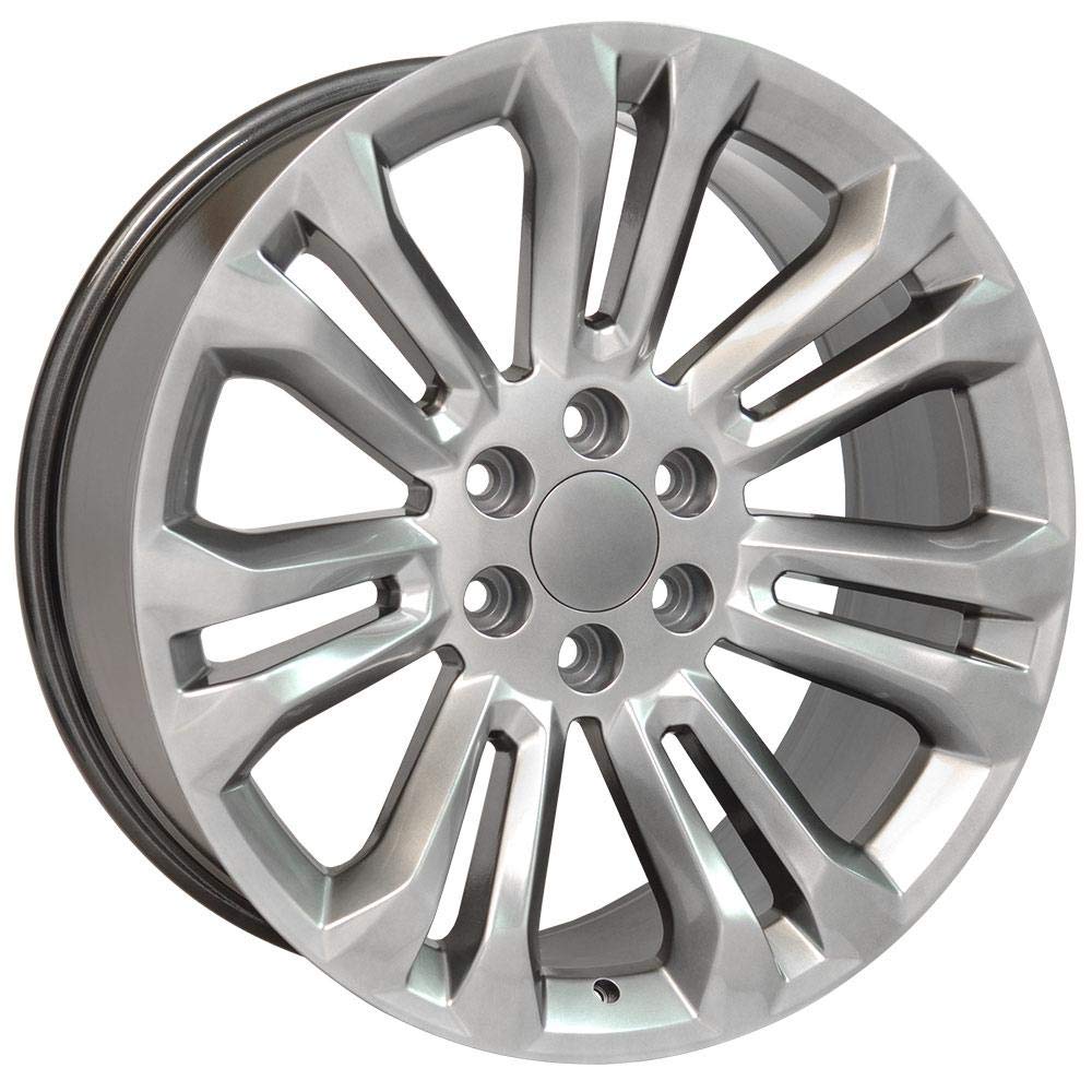 22" Replica Wheel Cv43 OE Wheels CV43B-22090-6550-24HB Fits Chevrolet Silverado 22X9 Hyper Wheel