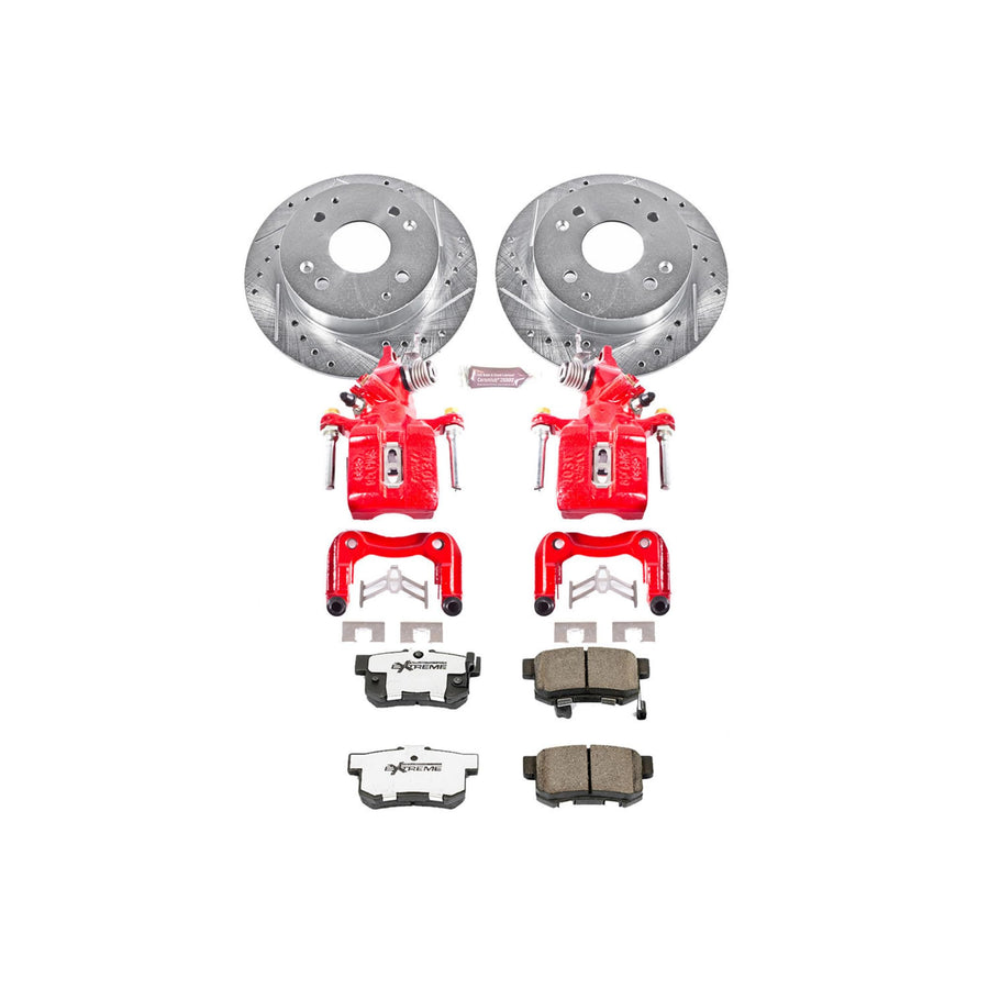Power Stop Rear KC1244-26 Z26 Street Warrior Brake Kit For Honda Accord 1998-2002 [Model Specific]