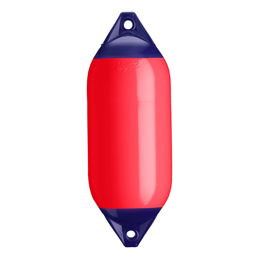 Polyform F-5 Boat Fender F-Series Standard Blue Ropehold - Red