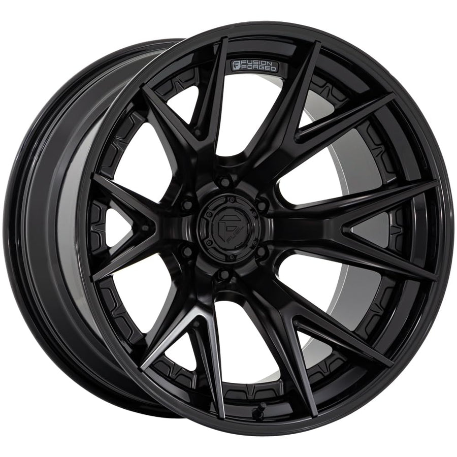 FUEL OFF-ROAD FC402 20X9 CATALYST 6X135 5.04 1mm MATTE BLACK WITH GLOSS BLACK LIP - FC402MX20906301