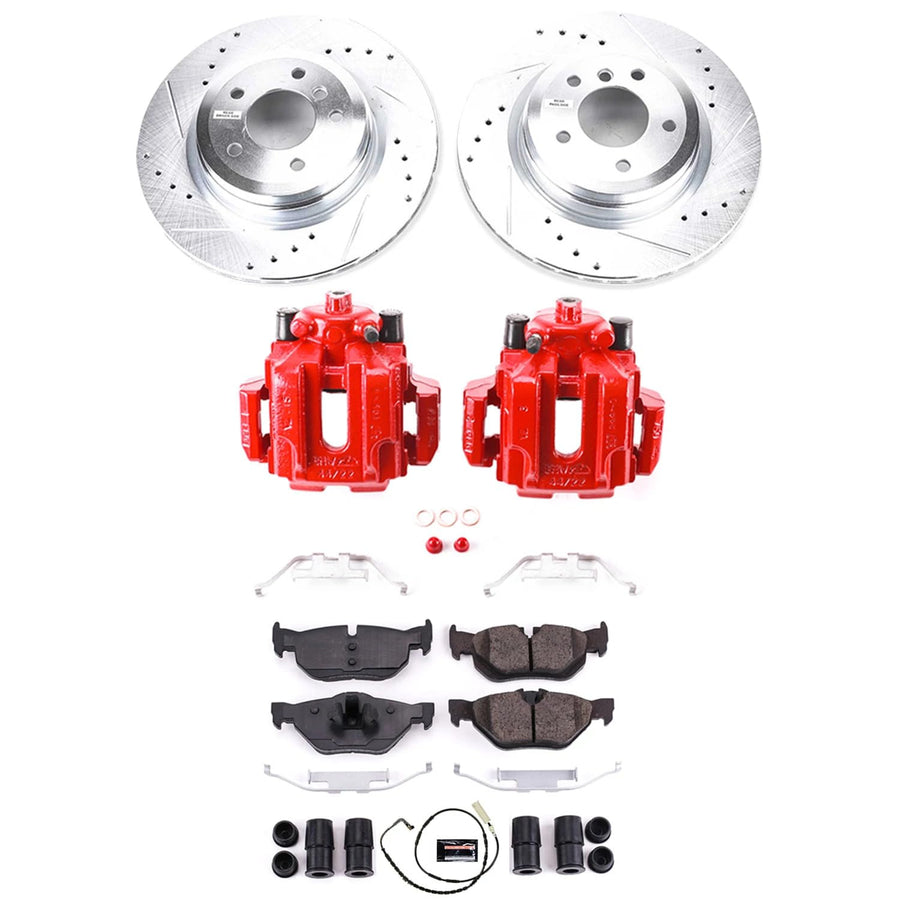 Power Stop Z23 Evolution Rear Brake Caliper Kit- Brake Pads, Brake Rotors, Brake Calipers For BMW 325i 2006, BMW 328i 2007-2010 [Model Specific]