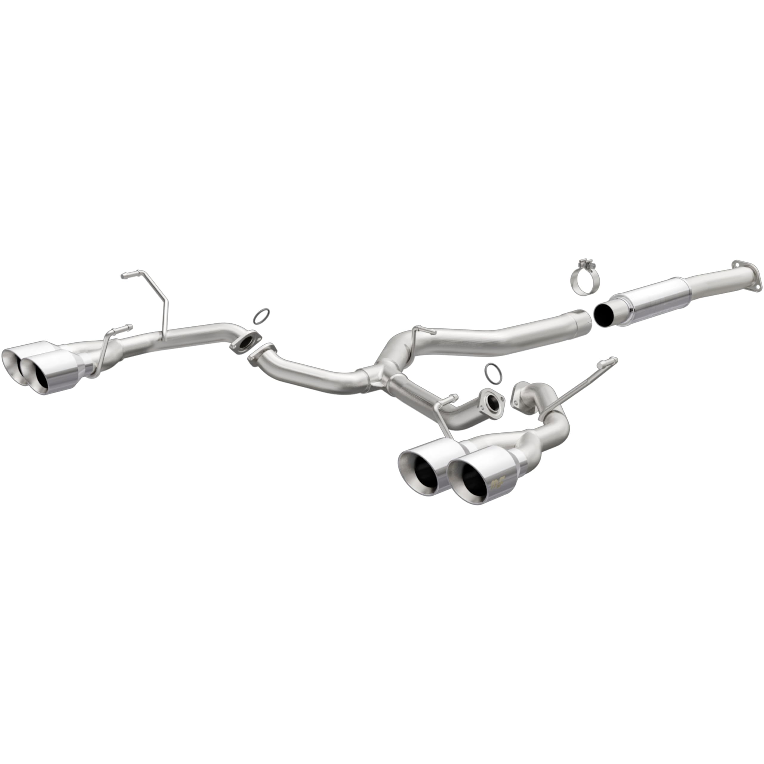 MagnaFlow Exhaust Performance System 19361: Cat-Back, Competition Series, For 2015-2018 Subaru WRX, For 2015-2018 Subaru WRX STI, Quad Split Rear Exit Style