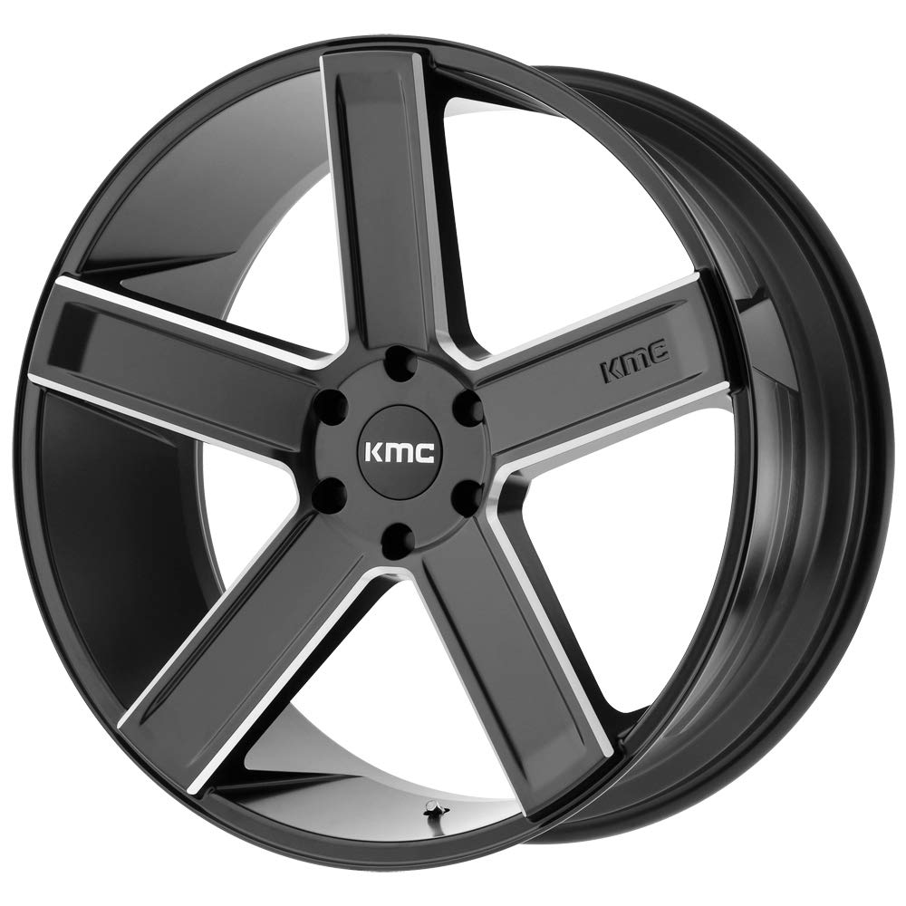 KMC 24X9.5 KM702 6X5.5 S-BLK MILL 15MM - KM70224968915