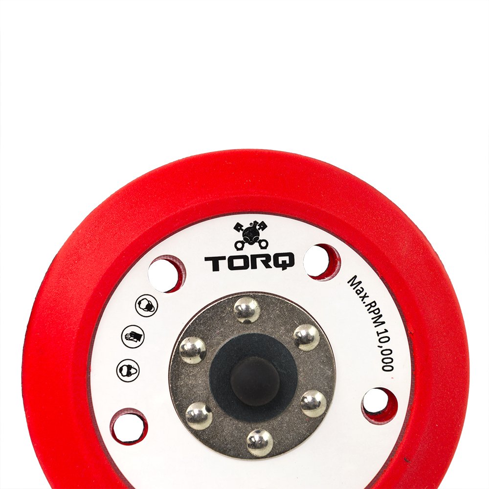 Chemical Guys R5 TORQ BUFLC201 Dual-Action Backing Plate with Hyper Flex Technology, Red (5 Inch)
