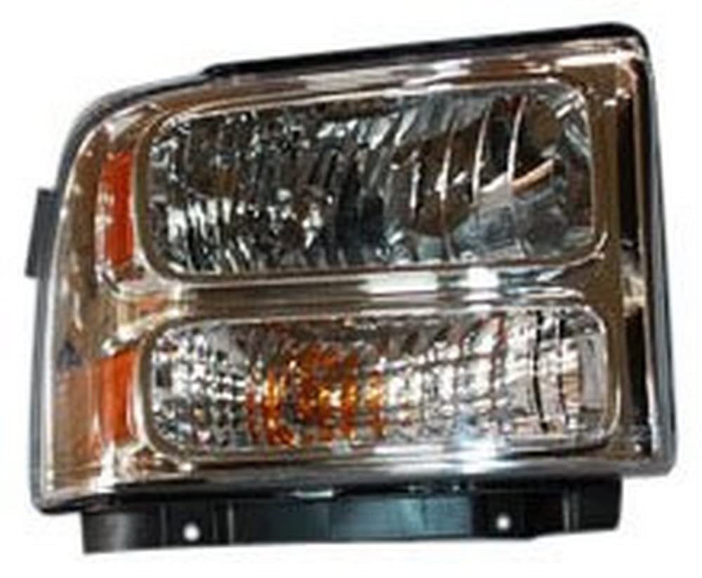 Right TYC Headlight Assembly Compatible with 2005-2007 Ford F- Series Pickup (Hvy Dty)