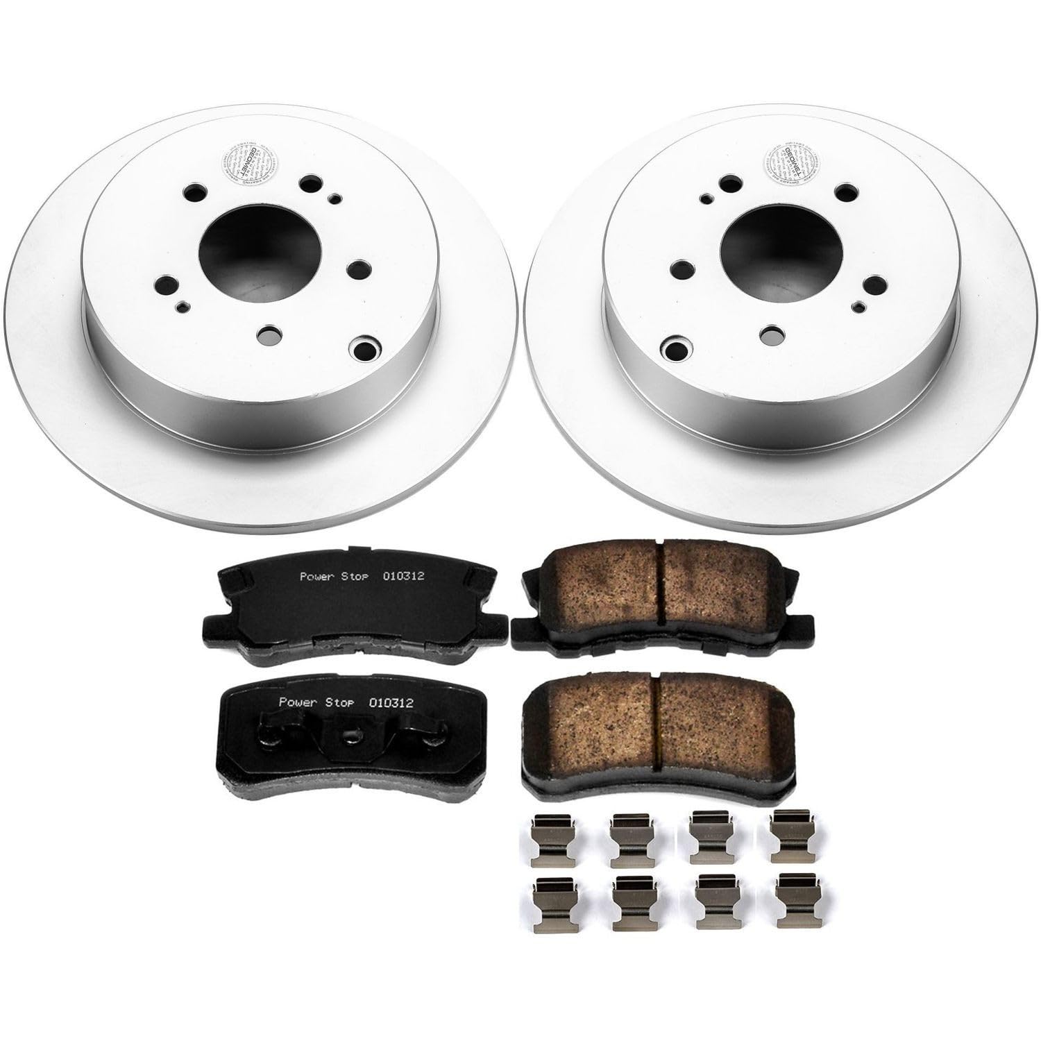 Power Stop Z17 Evolution Geomet Coated Brake Kit For Mitsubishi Endeavor 2004-2008, 2010-2011 Mitsubishi Endeavor [Model Specific]