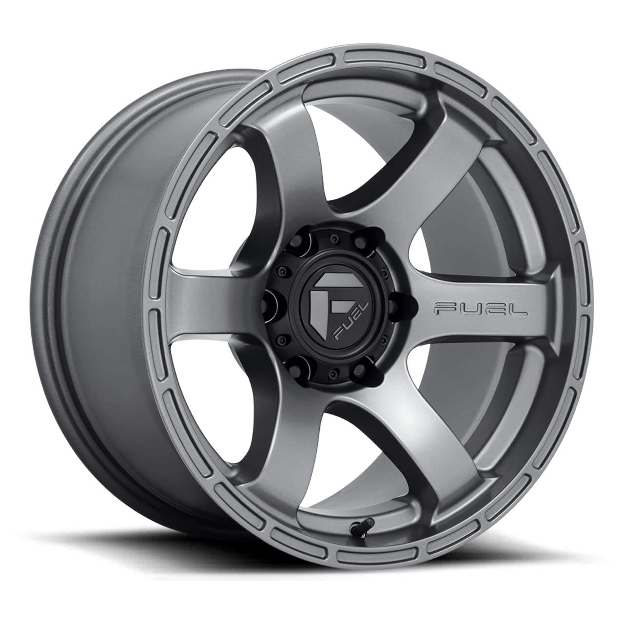 D767 RUSH FUEL OFF-ROAD 18X9, 5X5.0, 5.04, 1mm MATTE GUN METAL - D76718907550