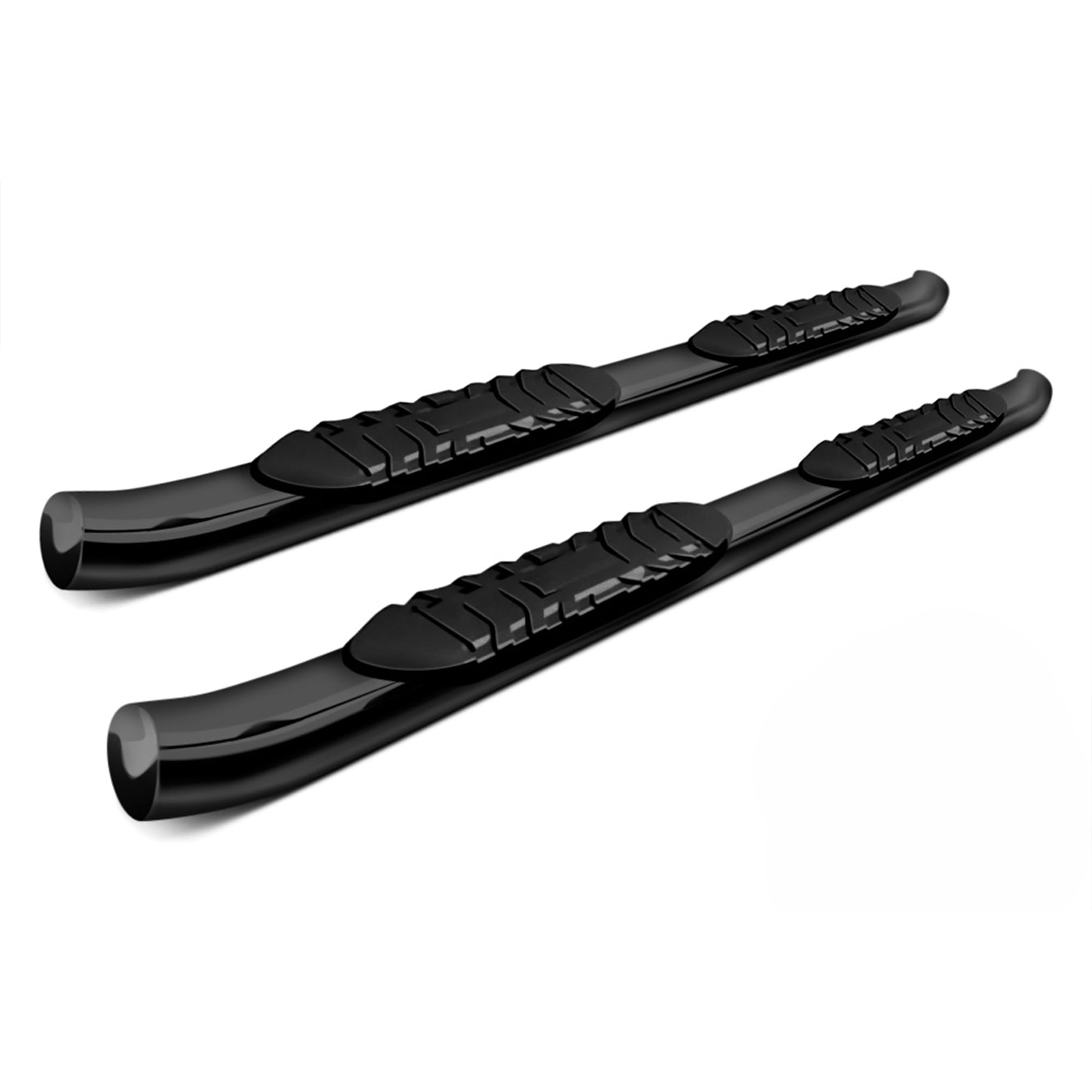 EXTREME Black Horse Side Step Satin Black Compatible with 15-24 Ford F-150 SuperCrew Cab|22-24 Ford F-150 Lightning SuperCrew Cab|17-24 Ford F-250 SD/F-350 SD/F-450 SD/F-550 SD Crew Cab-9BFRSCBK5OV-BN