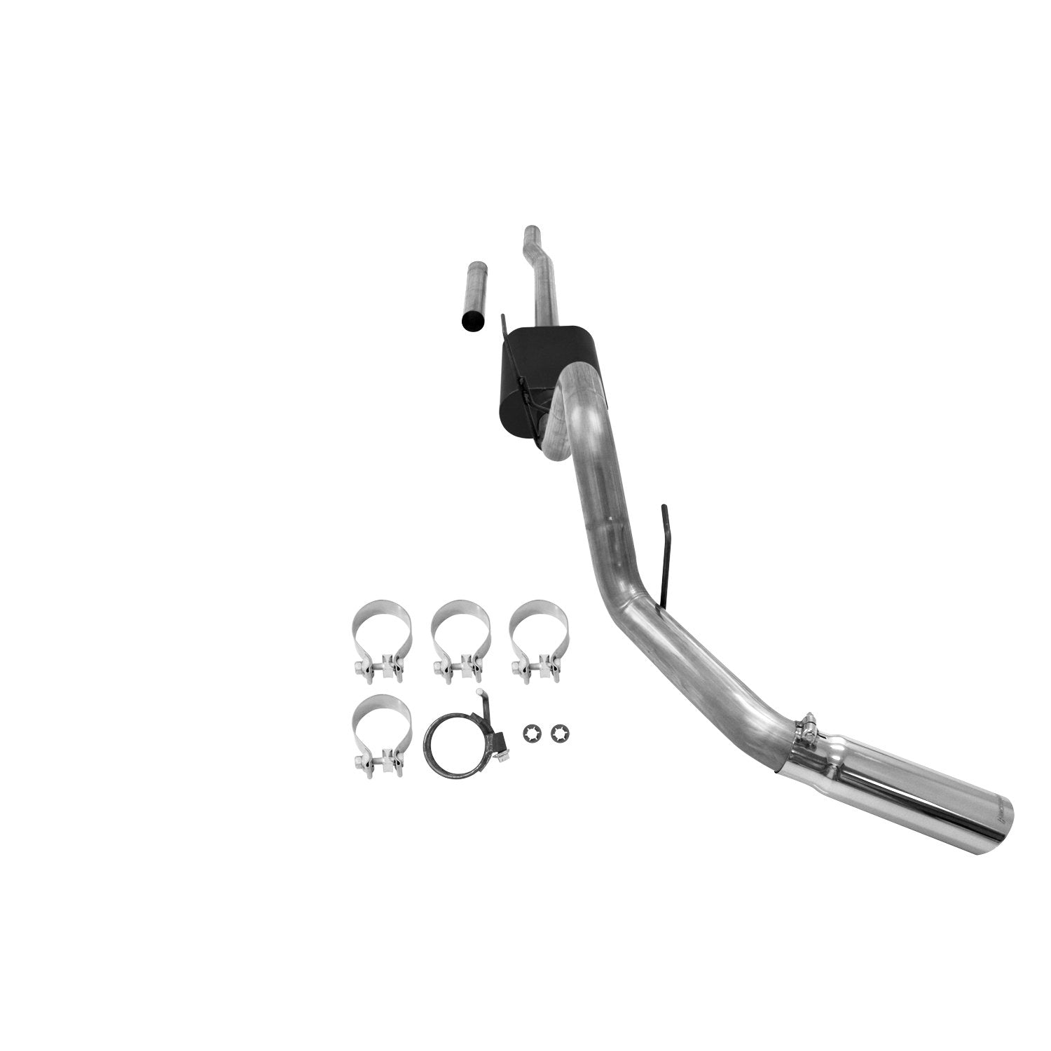 Force II Flowmaster 817403 Cat-Back Exhaust Kit 3 Inch Stainless Steel 3.5 Inch Polished 304 Stainless Steel Tips Compatible with 2004-2008 Ford F-150 Lincoln Mark LT 4.6L 5.4L 2/4WD All Wheelbases