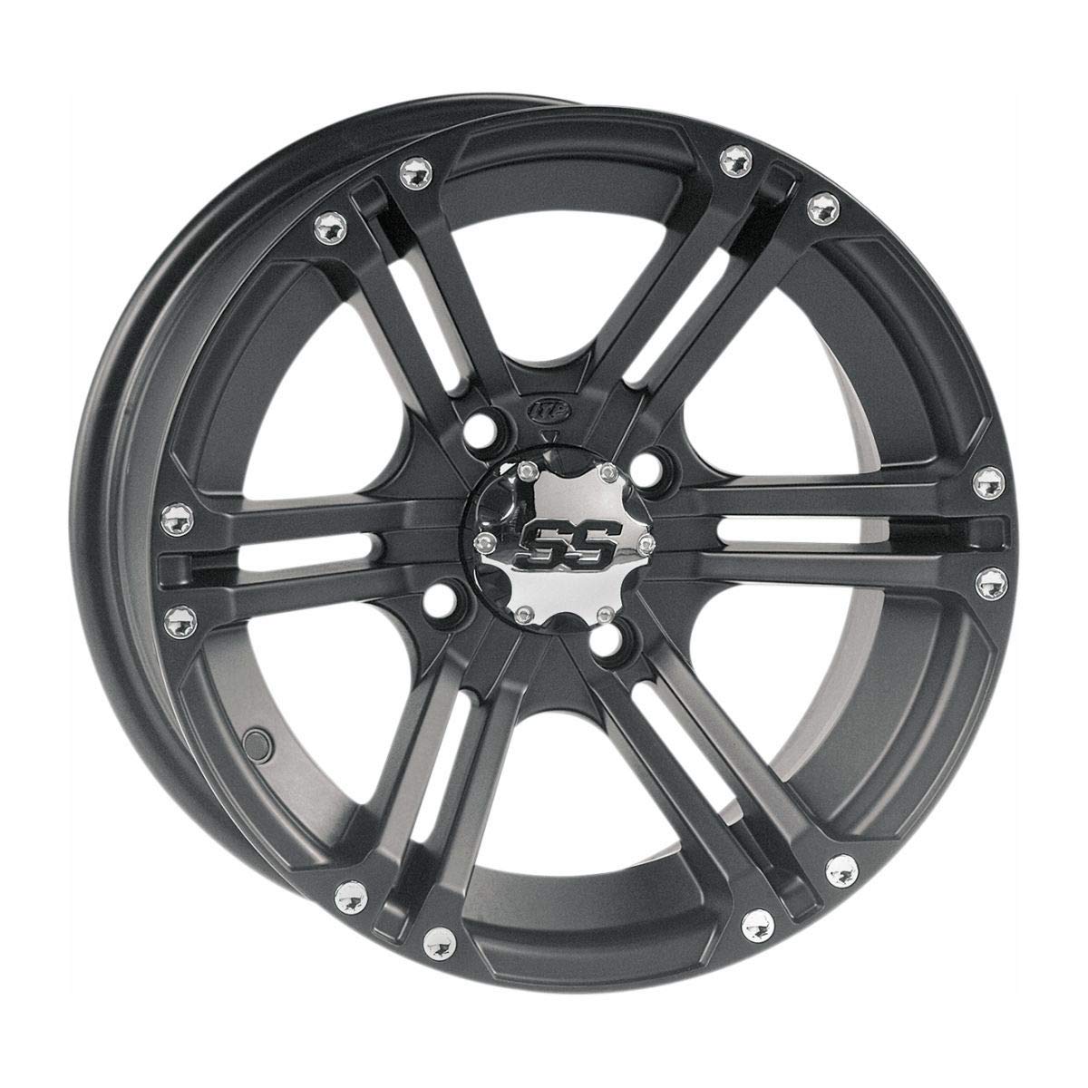 ITP SS212 Matte Black Wheel with Machined Finish (12x7"/4x110mm) Alloy SS
