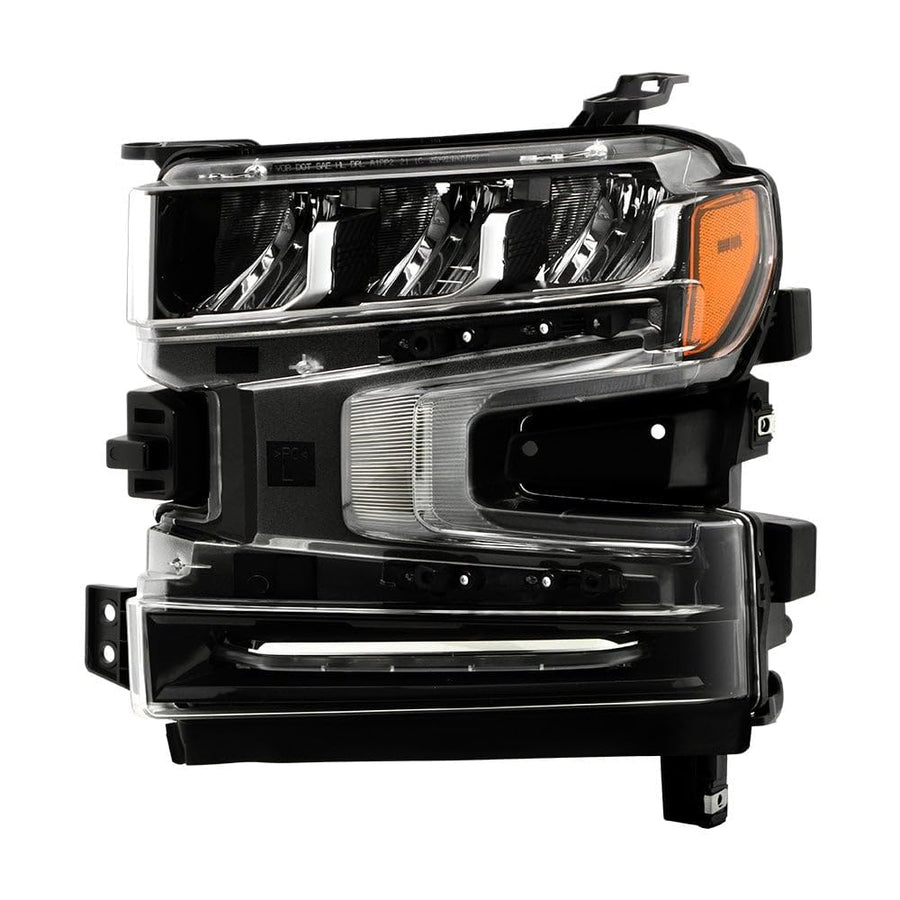 Chevy Silverado 1500 19-23 Spyder (POE) Full LED w/LED Signal Headlight (w/LED Ballast) - OE Left