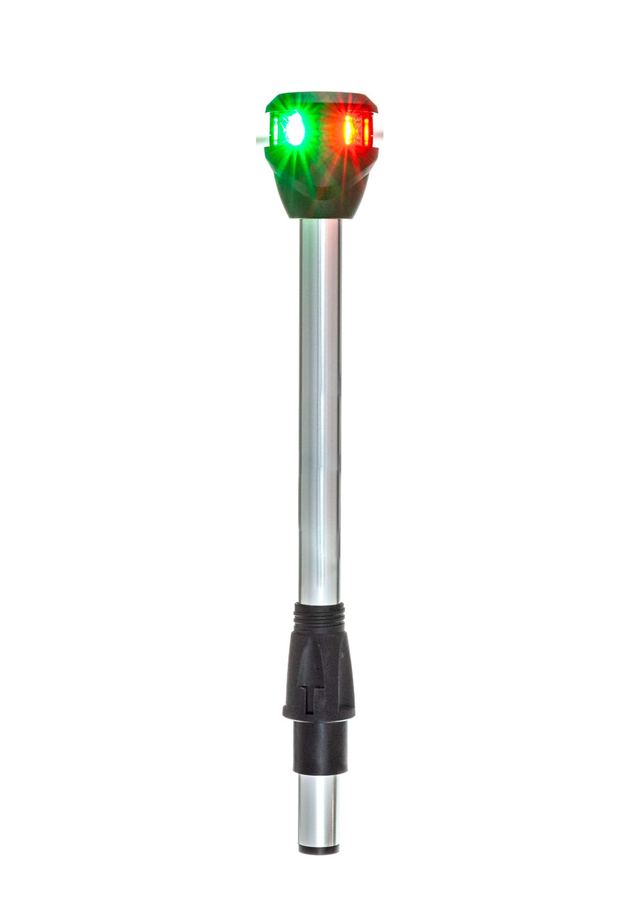 attwood Marine NV6LC2-10-7 Bi-Color LightArmor LED Navigation Pole Light, 10-Inch, Red/Green