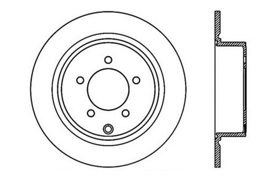 Sport Drilled/Slotted Brake Rotor StopTech 127.63069R (Rear Right), 1 Pack