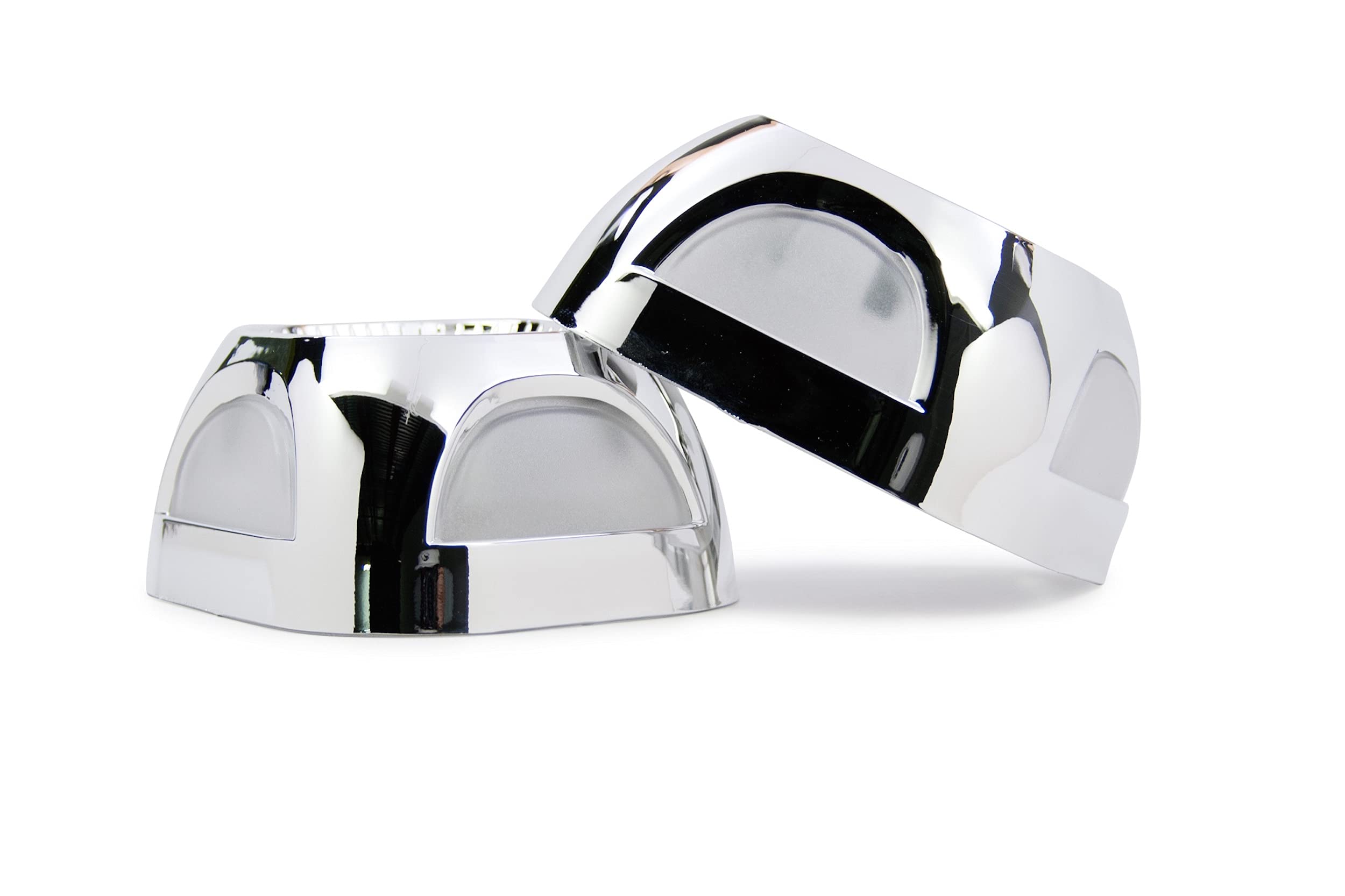 Panasquare Morimoto Square Projector Shroud, Chrome Finish Bezel with Mounting Clips for Custom Projector Retrofits (1x S270)