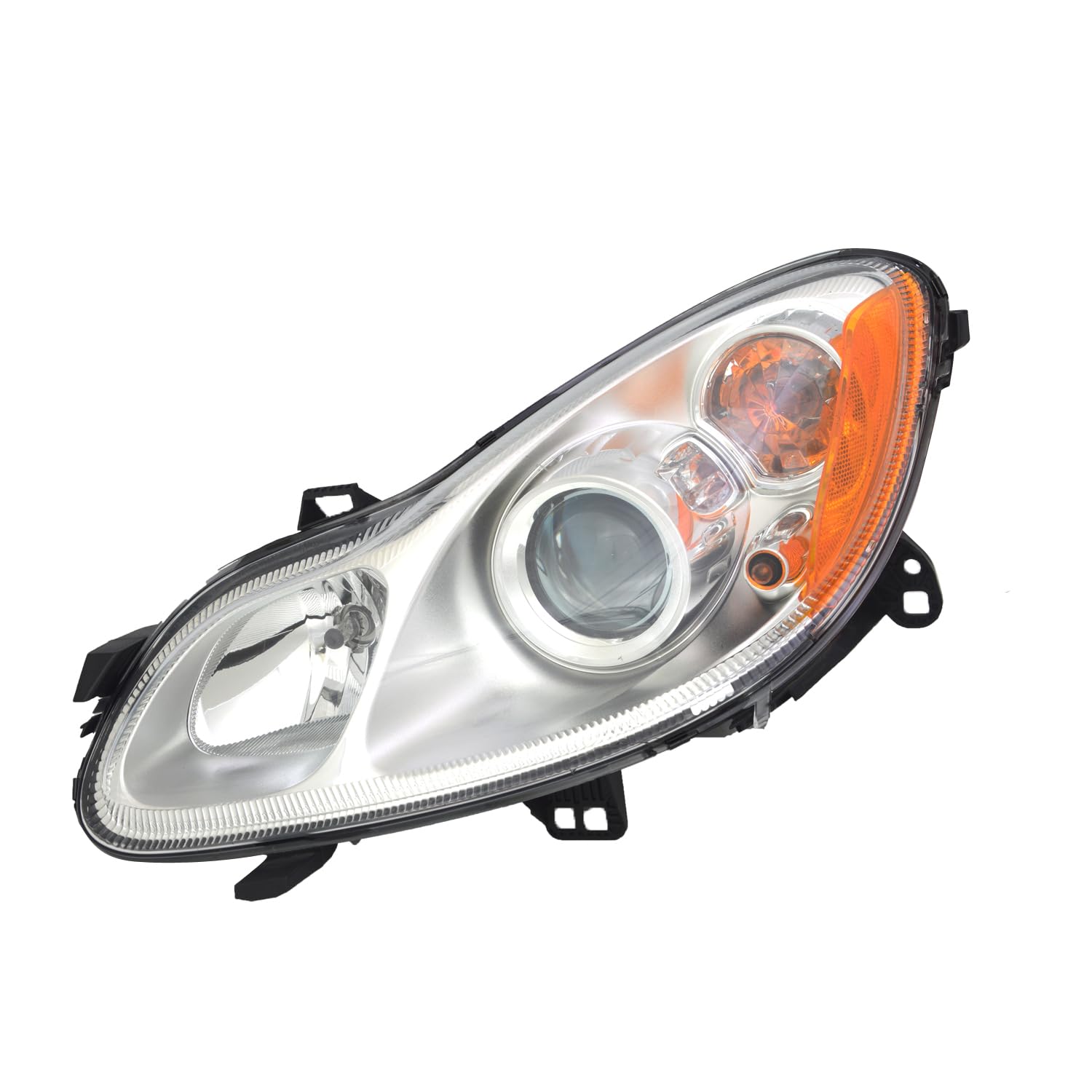 Left TYC Headlight Assembly Compatible with 2010-2015 Smart Fortwo