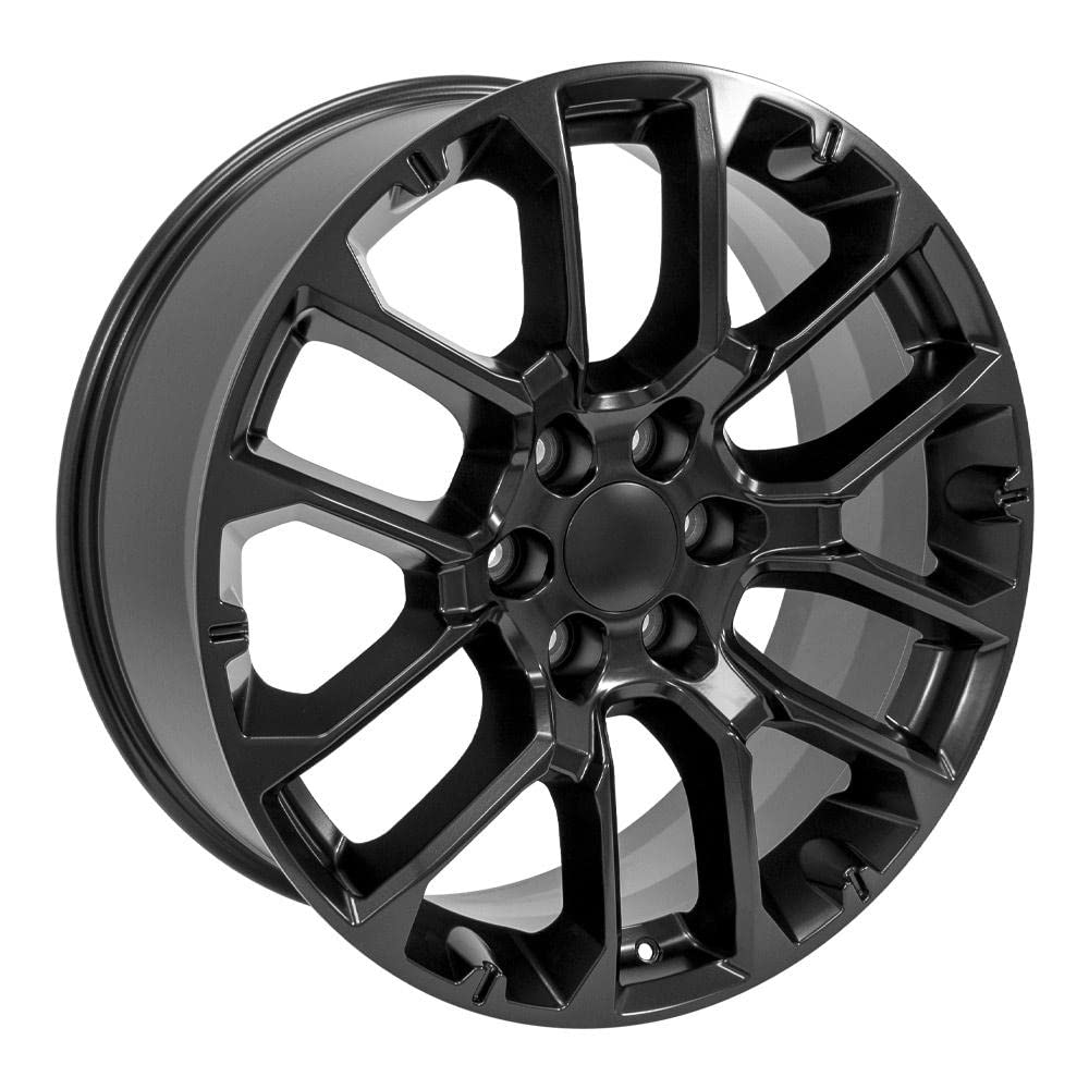 22 Inch OE Wheels CV67 Rim Fits Suburban 1500 High Country Style 6x139.7 22x9 Satin Black - Hollander 14079 (1)