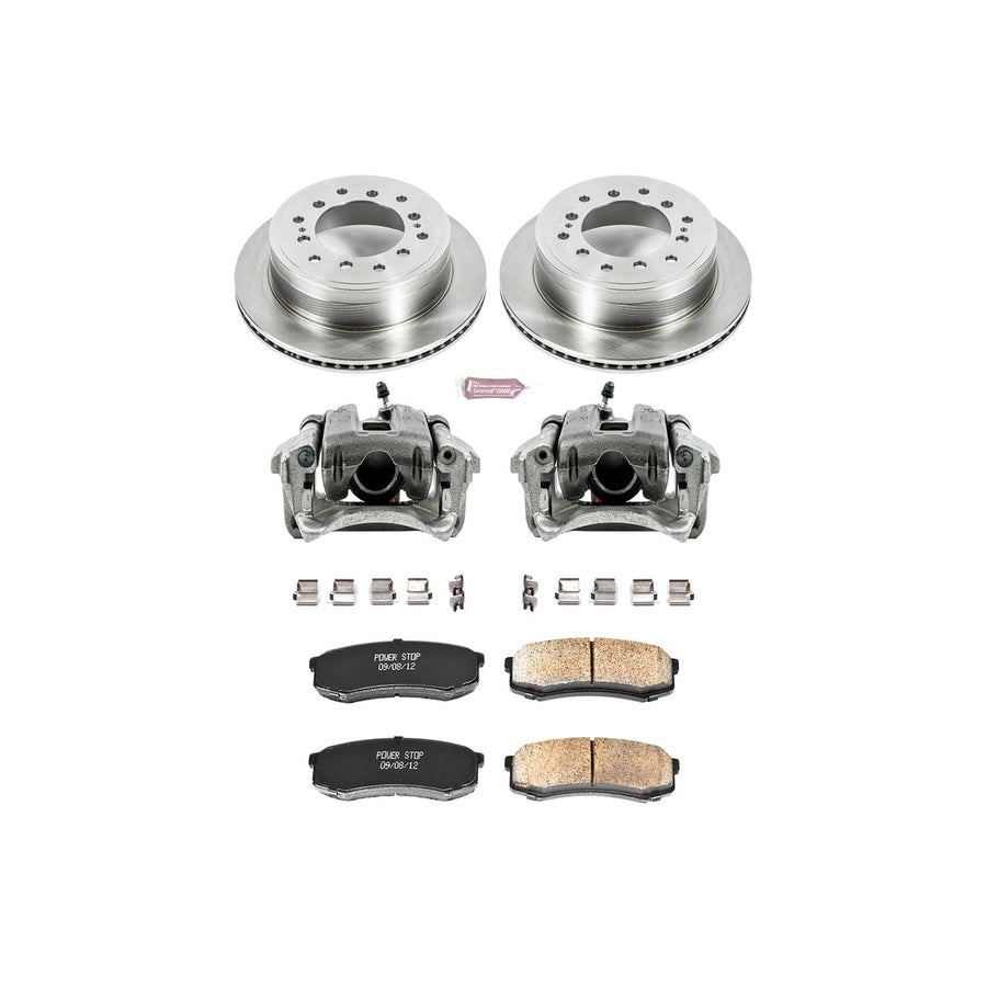 Power Stop KCOE5875 1-Click Autospecialty OE Replacement Brake Kit with Calipers For Lexus GX460 2010-2022, Toyota 4Runner 2010-2023 [Model Specific]