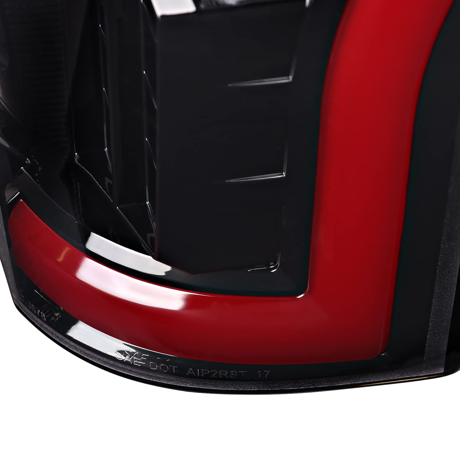 Pearl Black SPEC-D TUNING LED Tail Lights w/Red LED Tube Compatible with 2017-2019 Ford F250/350/450/550, Left + Right Pair Tail Lamp Assembly