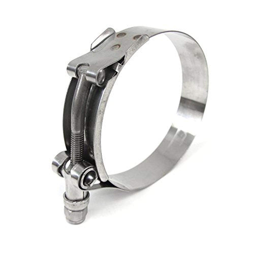 Stainless Steel HPS Performance T-Bolt Hose Clamp Size # 116, fit 4.25" ID hose SSTC-114-122 Polish 4.49"-4.80" (114mm-122mm)