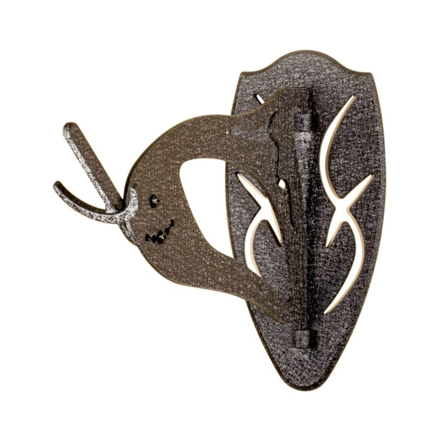 Skull Hooker European Trophy Mount Big Hooker – Perfect Kit for Hanging and Mounting Taxidermy Elk, Moose, & Caribou Antlers Skulls for Display – Graphite Black
