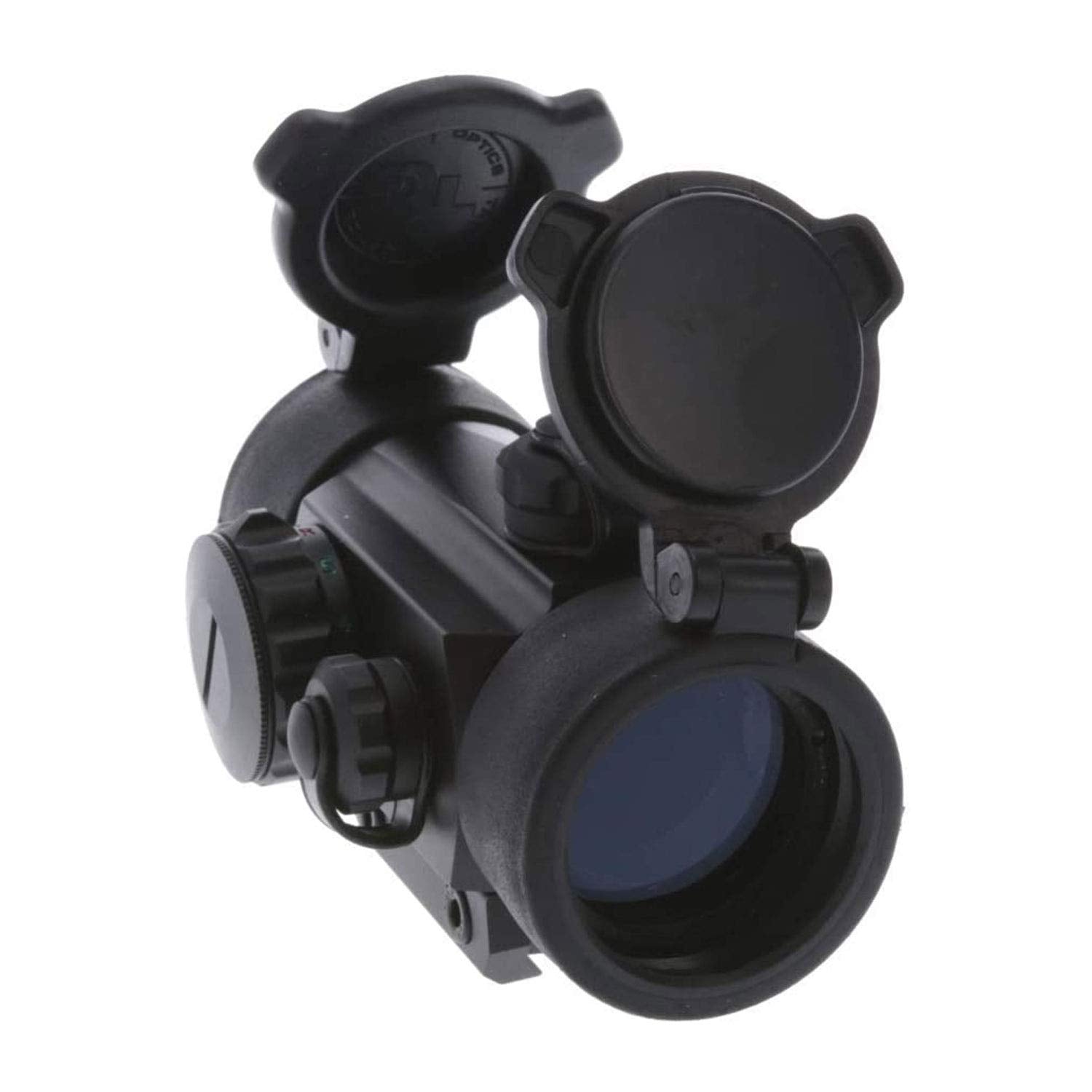 Dual-Color TRUGLO 1x30mm 5-MOA Hunting Durable Lightweight Waterproof Fogproof Shock Resistant Adjustable Aluminum Red / Green Dot Sight Flip-Up Lens Caps Included