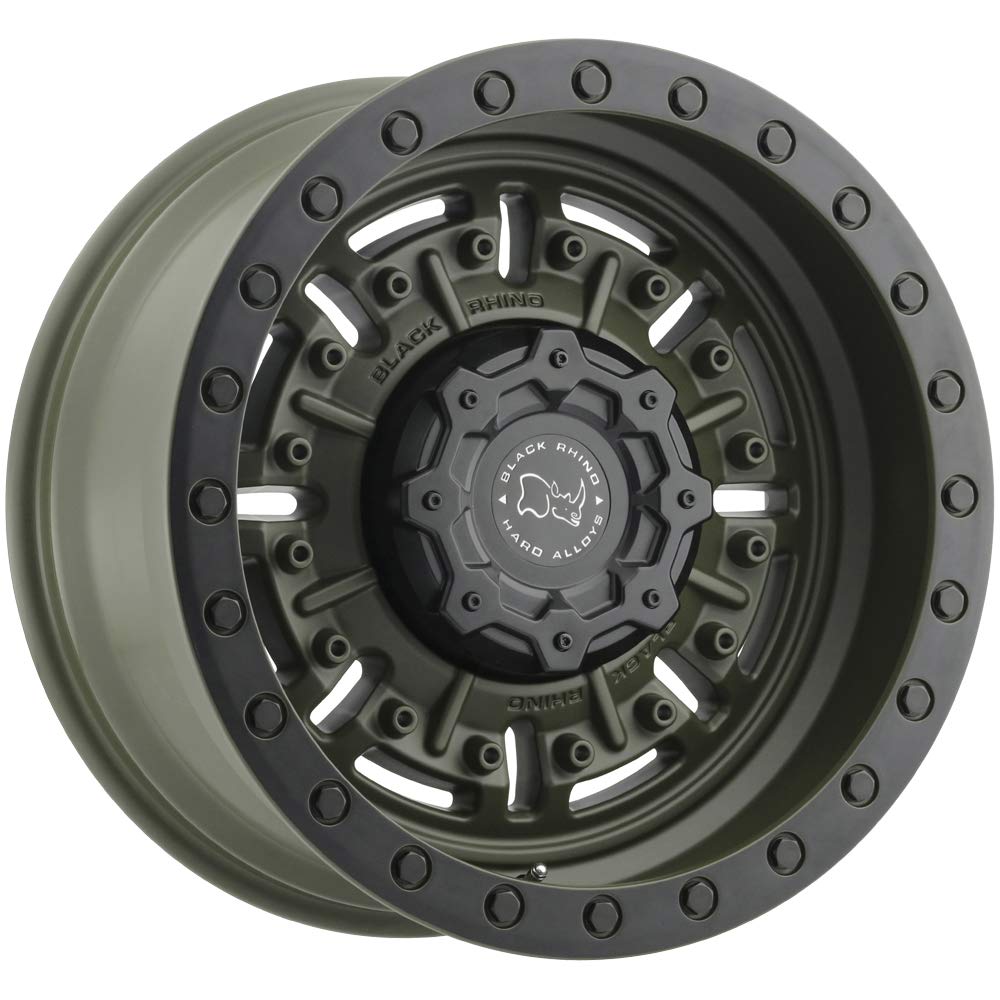 1795ABR-85127N71 Black Rhino 17X9.5 5X5.0 OD-GRN -18MM Abrams