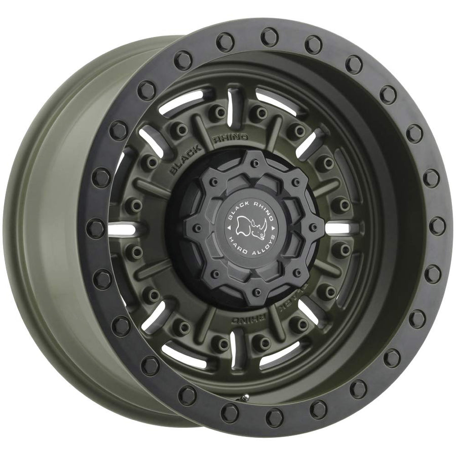 1795ABR-85127N71 Black Rhino 17X9.5 5X5.0 OD-GRN -18MM Abrams