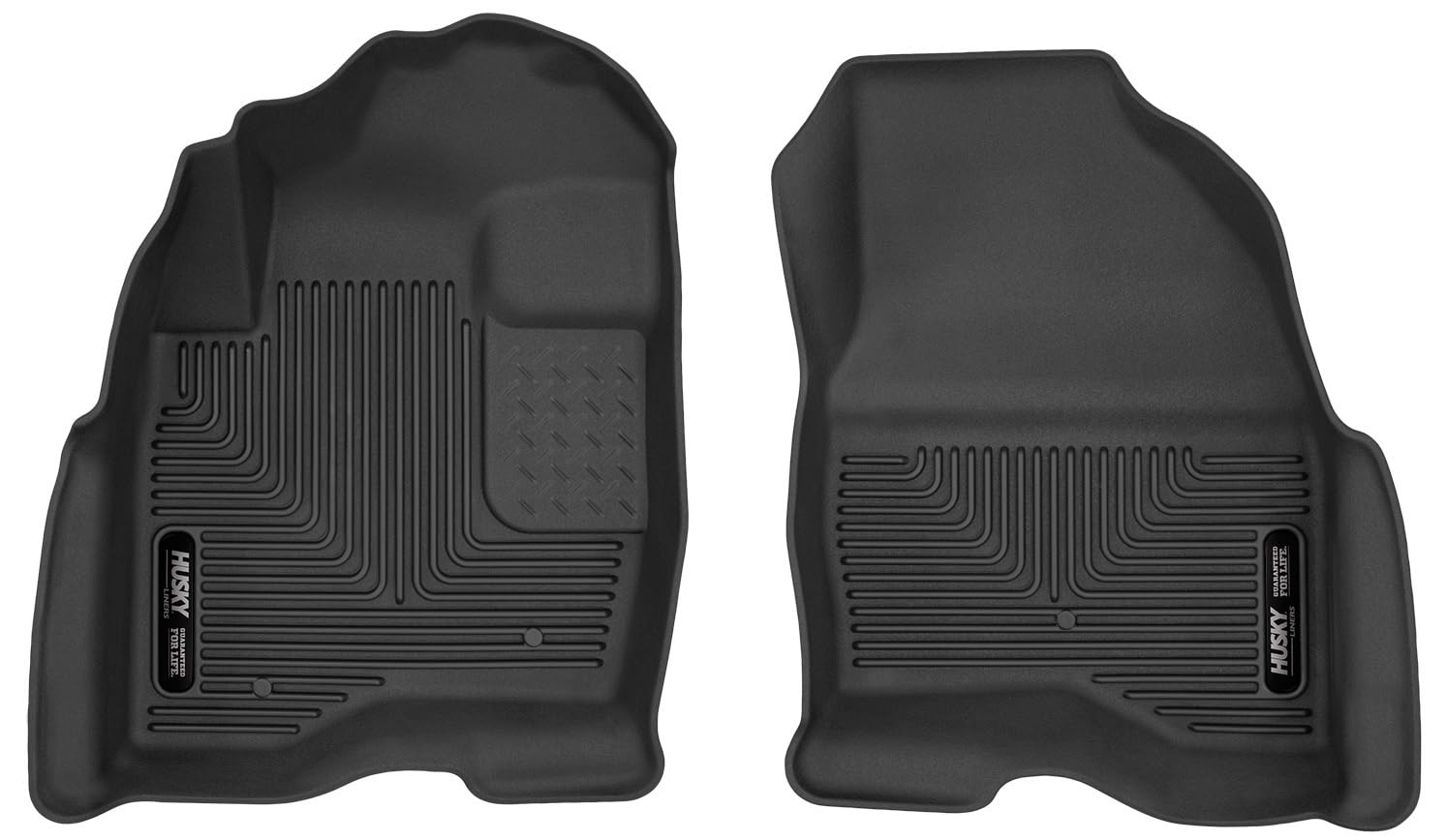 Husky Liners Floor Mats X-act Contour | Fits 2015-2019 Ford Explorer | Front Row, 2-pc Black - 53331