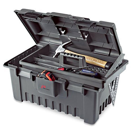 781-002 Plano Molding 22-Inch BAB Power Tool Box with Tray, Graphite Gray black