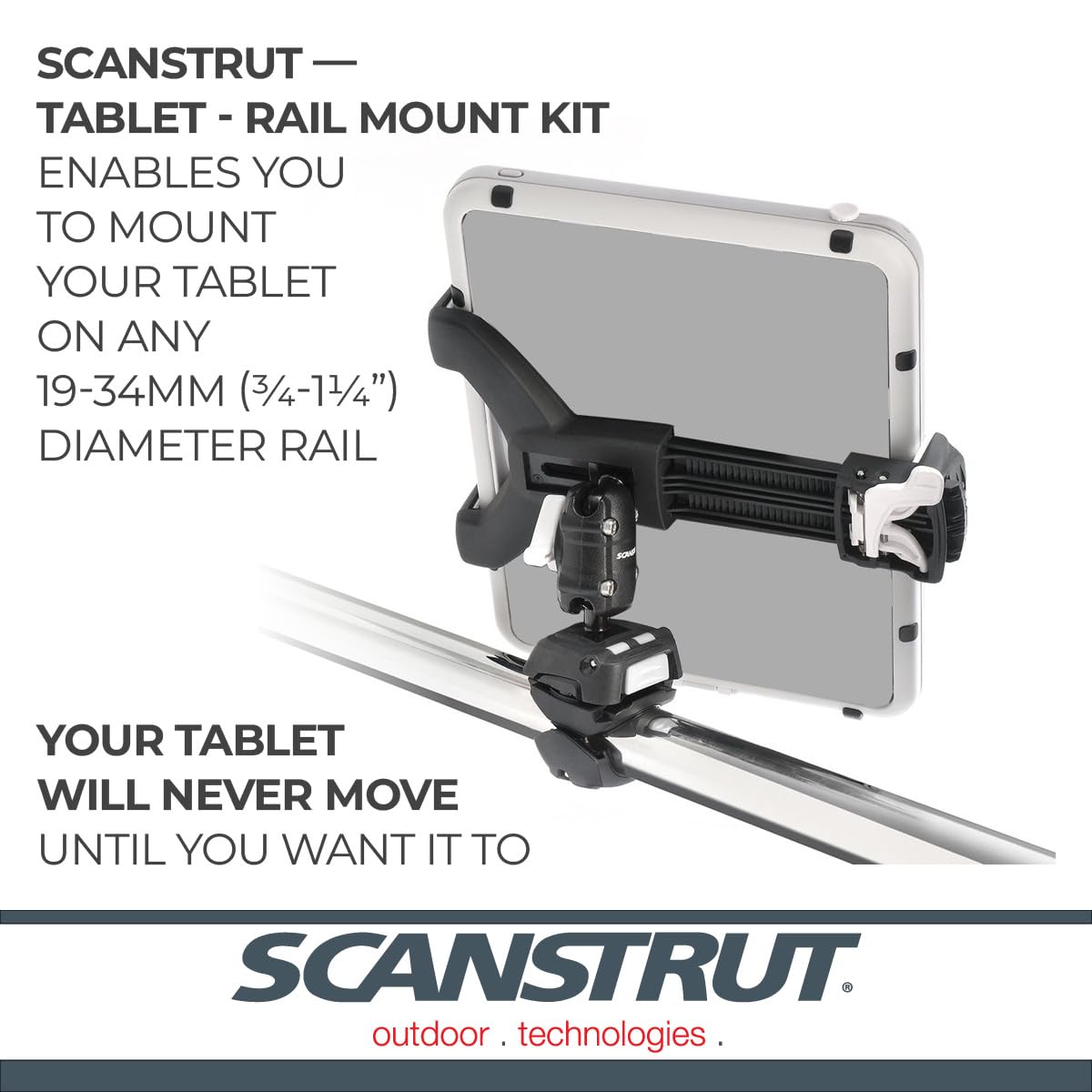 ROKK Mini for Tablet Scanstrut RLS-508-402 with Rail Base