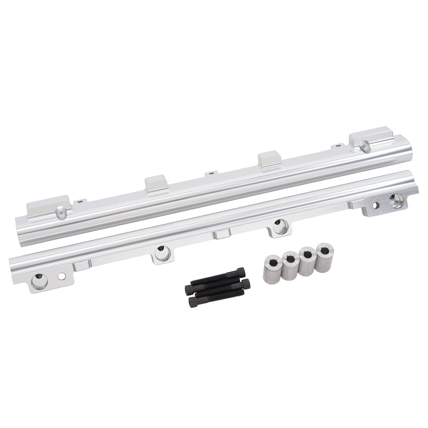 Edelbrock Victor Jr. Series 3625 Fuel Rail Kit Standard Injectors w/Stands Low Profile 6AN Inlet/Outlet