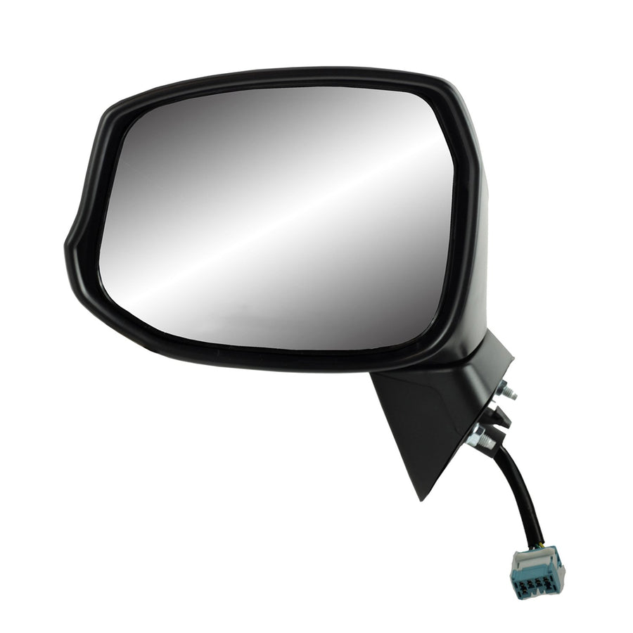 Driver Side Fit Mirror for Honda Civic Coupe, Sedan Model, Textured Black w/PTM Cover, Foldaway, Heated Power