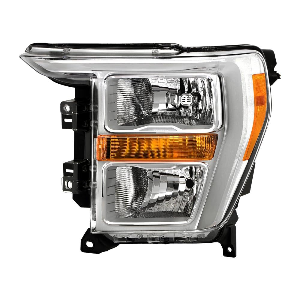 Ford F150 21-23 Spyder (POE) Halogen Headlight - Low Beam-H11(Included) ; High Beam-HB3(Included) ; Signal-WY21W(Not Included) - OE Left